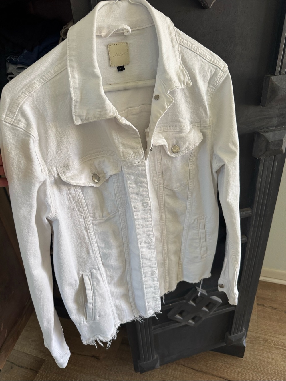 Joe's Jeans White Denim Trucker Jacket